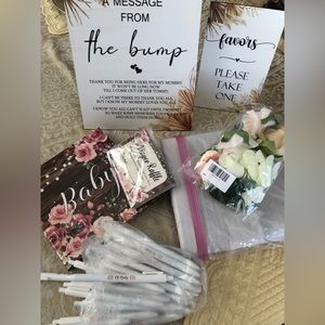 Baby shower (girl) party supplies, Rustic Boho theme